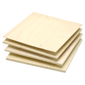 Baltic Birch Plywood - 1/8" (3 mm) x 12" x 12"