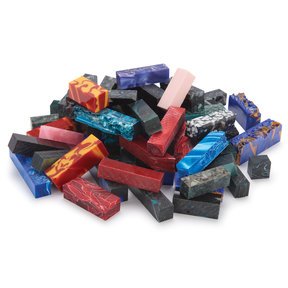 Acrylic Turning Stock Grab Bag - Assorted Sizes and Colors - 3 lb