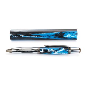 Poly Resin Pen Blank - 3/4" x 3/4" x 5" Blue Horizon