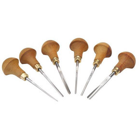 Carving Tool Palm Handled Set C 6 piece