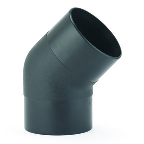 4" OD ABS 45-Degree Elbow Dust Collection Fitting