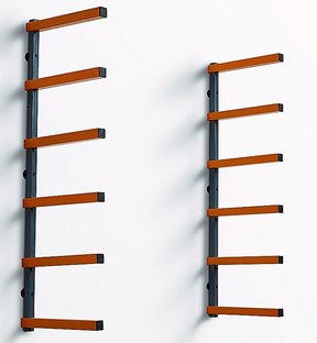 Six-Shelf Wood Rack