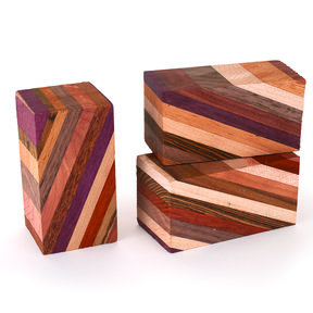 Laminated Hardwood Turning Stock- 1-1/2" x 1-1/2" x 3"