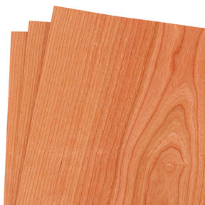 Cherry Wood Veneer Pack - 12" x 12" - 3 Piece