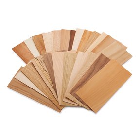 Wood Identification Kit & Veneer Sample Pack - 4" x 9" - North American Species - 25 Piece