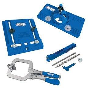 Cabinet Hardware Installation Kit w/ Pocket-Hole Jig 310 and Two 3" Classic Face Clamps