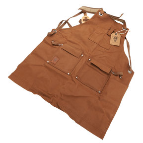 16 oz Waxed Canvas Apron - Brown