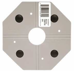 WiseTile Deck Tile Connector, Concrete Grey, 1 Connector