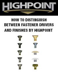 Distinguish between fastener drivers and finishes by Highpoint